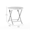 Flash Furniture Rouen 3-Pc Foldable French Bistro Set, PE Rattan Back, Seat and Table Top, Gray/White w/Steel Frame FV-FWA085-GRYWHT-GRY-GG - alternate 7